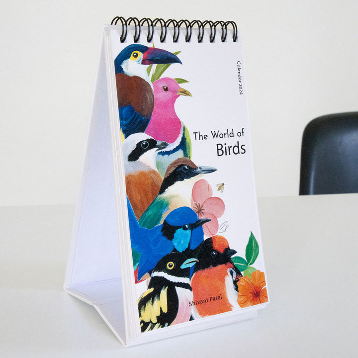 2024 Desk Calendar - The World of Birds | 3.6 x 6.5 inches