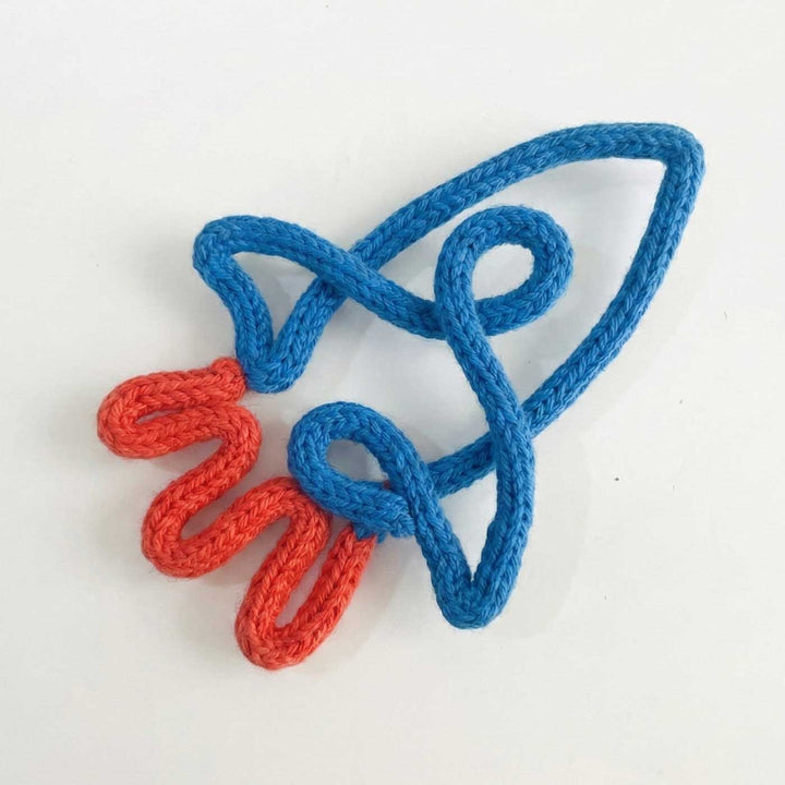 Handmade Knitted Wire Rocket Hanging For Kids Room Decoration