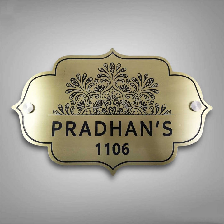 Personalized Weatherproof Elegant Stainless Steel Name Plate