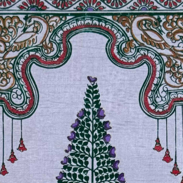 16 X 6 Inch | Handmade Tussar Silk Tree Of Life Painting