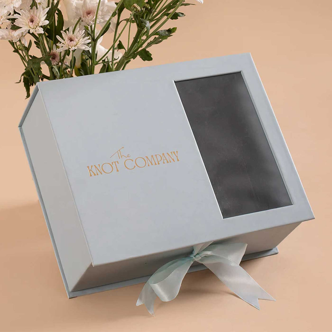 Photo Personalized Wrapped in Love for Mom Gift Box | Includes 1 Wooden Hair Brush, 1 Coconut Oil, 1 White Waffle Hand Towel, 1 Wooden Photo Frame, 1 Mother’s Day Postcard, 1 Peek-A-Boo Gift Box