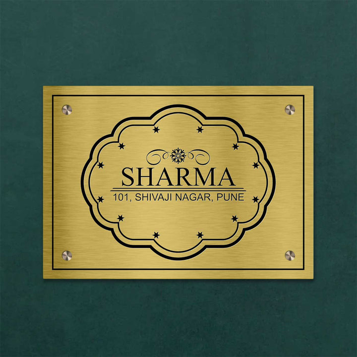 Personalized Weatherproof Sleek Stainless Steel Name Plate