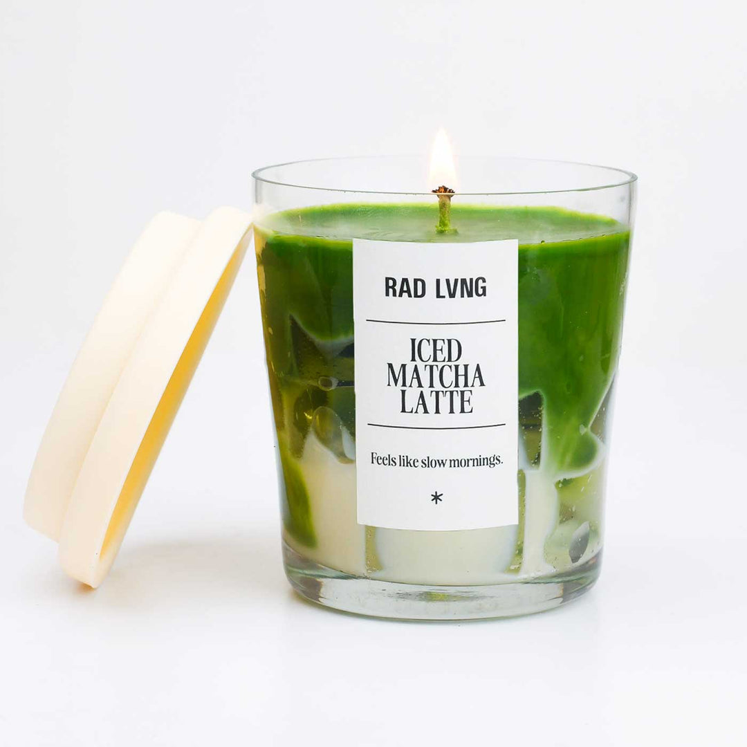 Hand Poured Iced Matcha Latte Grande Scented Soy Wax Candle