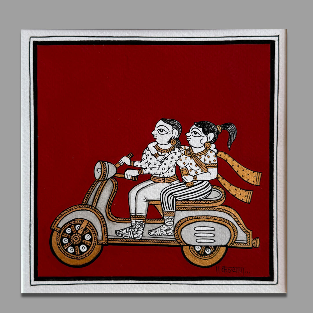 10 X 10 Inch | Small Paper Phad Painting