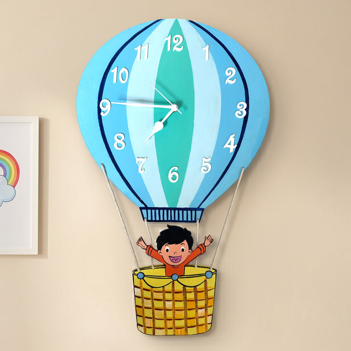Personalised Parachute Theme Kids Wall Clock