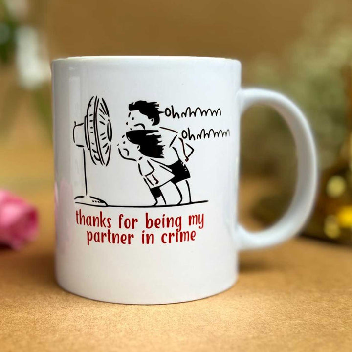 Photo Personalized Printed Cute Rakhi Hamper For Brother Includes 1 Plaque 1 Rakhi And 1 Mug - Ceramic Mug Design Close-up
