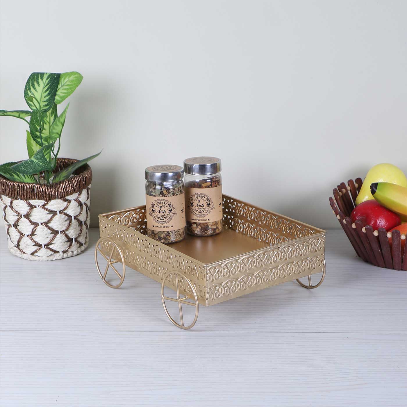 Buy Handmade Metal Serving Thela Online On Zwende