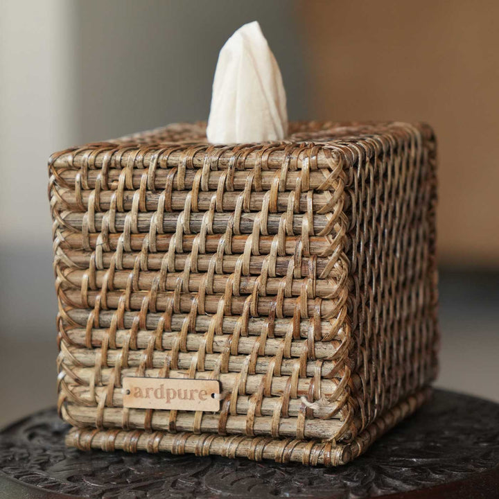 Handmade Cane Rattan Tissue Box