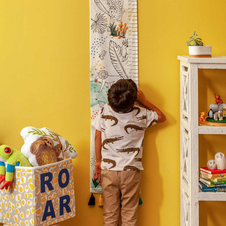 Personalized Treasure Hunt Theme Cotton Height Chart For Kids
