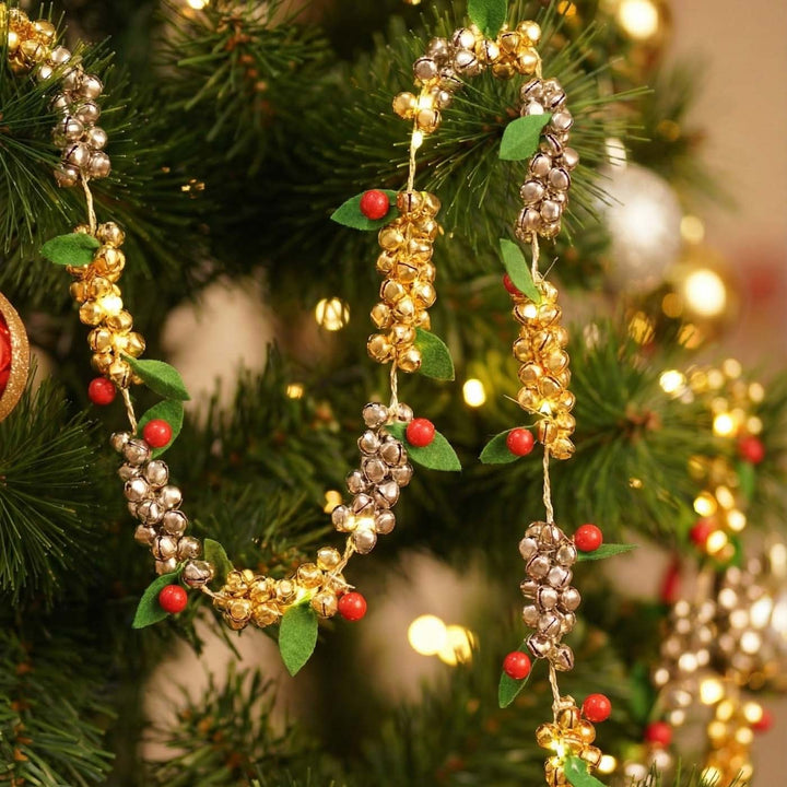 48 Inch | Gold And Silver Mistletoe Fairy Lights