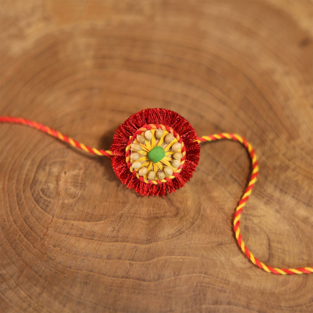 Plantable Sneh Seed Rakhi With Tulsi & Coriander Seeds For Brother