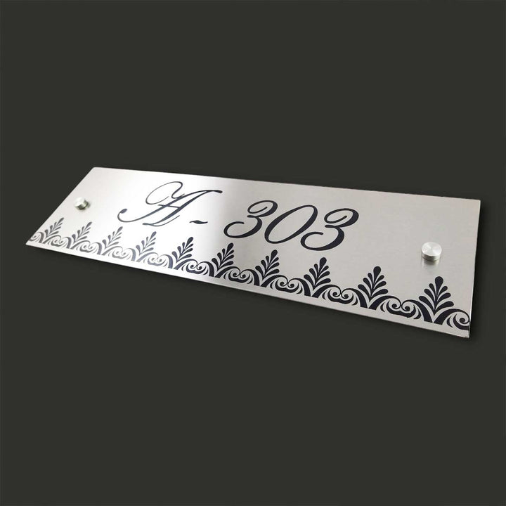 Personalized Engraved Rectangle Classic Stainless Steel Name Plate