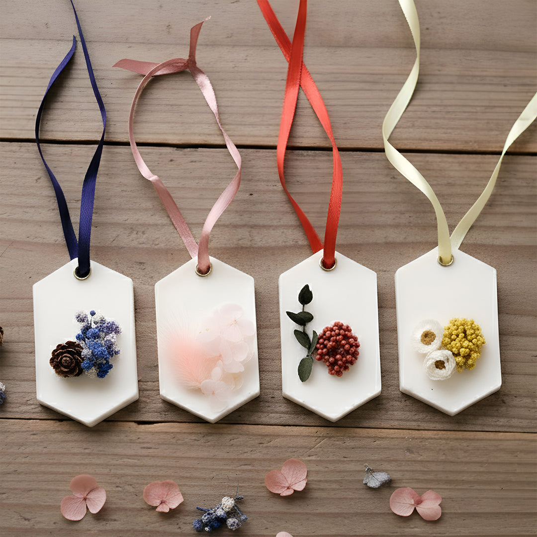 4 Pc | Handmade Floral Wax Sachets For Christmas Decoration
