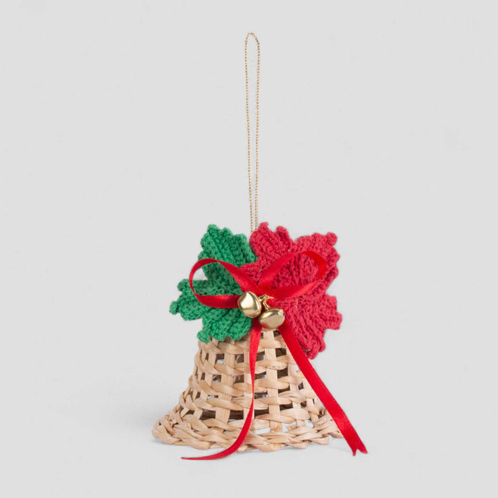 Handmade Banana Bark Maple Bell Hanging Ornaments