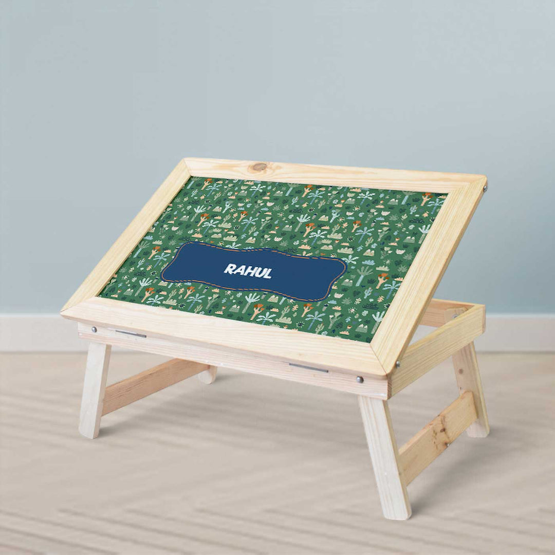 Personalized Nature & I Theme Wooden Foldable Desk