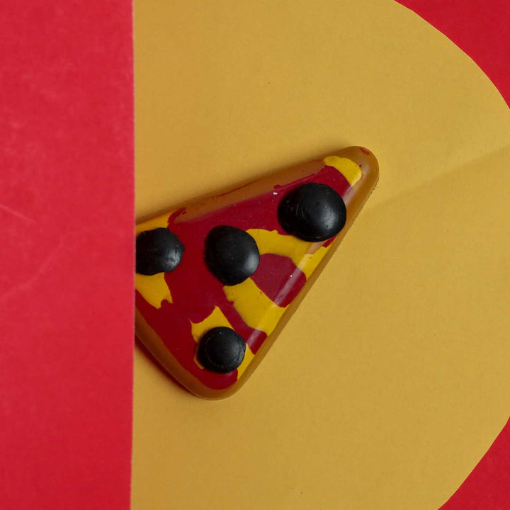 Handmade Non-Toxic Pizza Slice Crayons | Set of 2