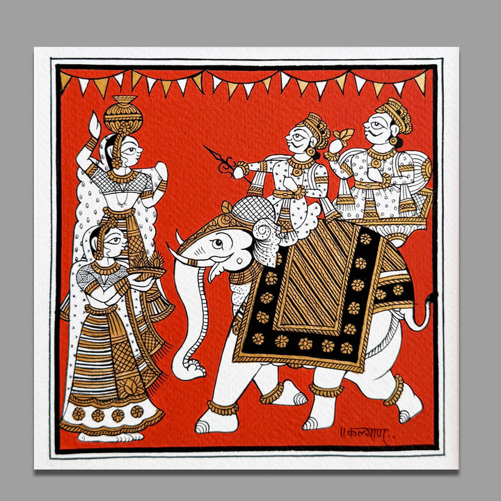 10 X 10 Inch | Small Paper Phad Painting