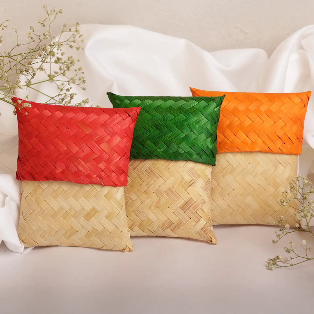 4 Inch | Handmade Bamboo Gifting Pouch | Set Of 3