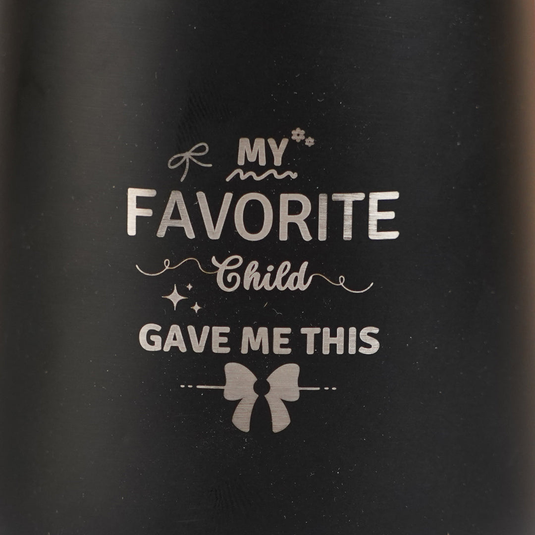 Customized Handmade Engraved Favourite Child Theme Stainless Steel Tumbler