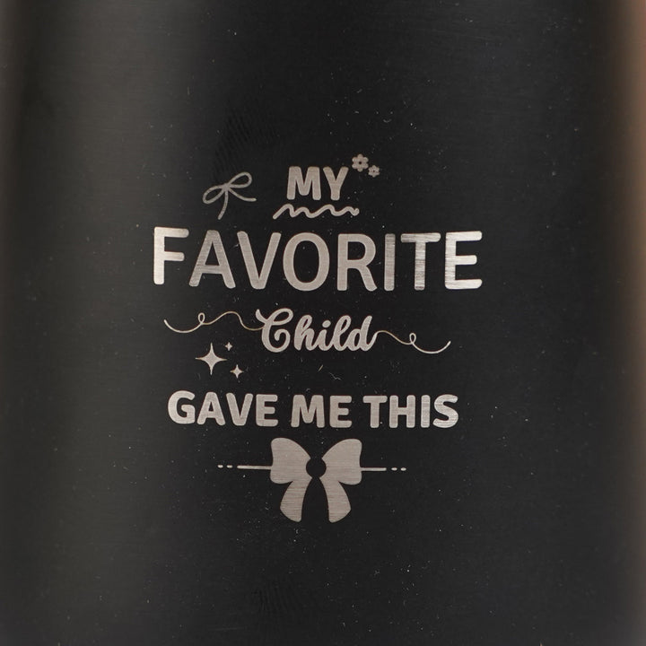 Customized Handmade Engraved Favourite Child Theme Stainless Steel Tumbler