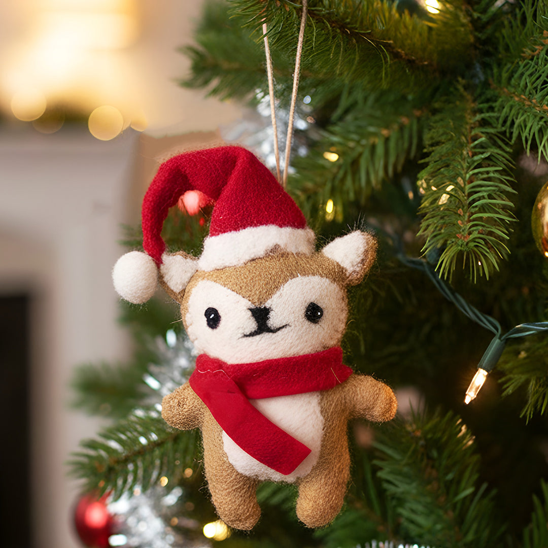 Chilly The Chipmunk Felt Ornament For Christmas Tree Decoration