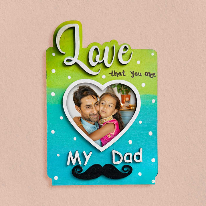 Photo Personalized Handmade Best Dad MDF Wood Fridge Magnet