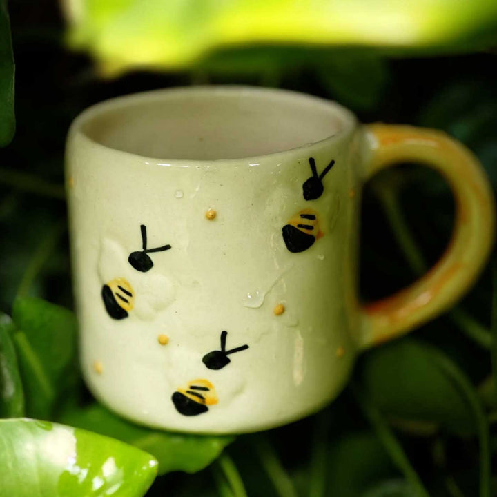 Handmade Buzzing Bee Ceramic Mug
