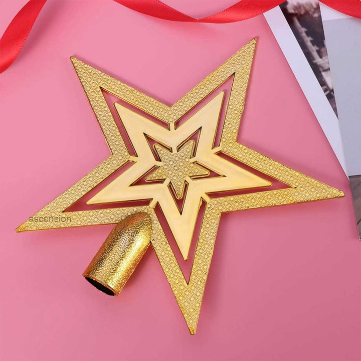 Reusable Regal Gold Star Tree Topper