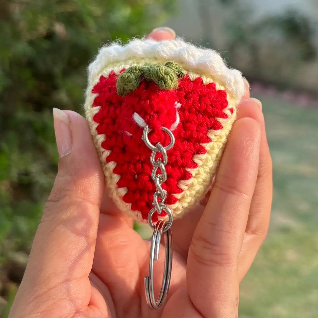 Handmade Crochet Pastry Cotton Bag Charm
