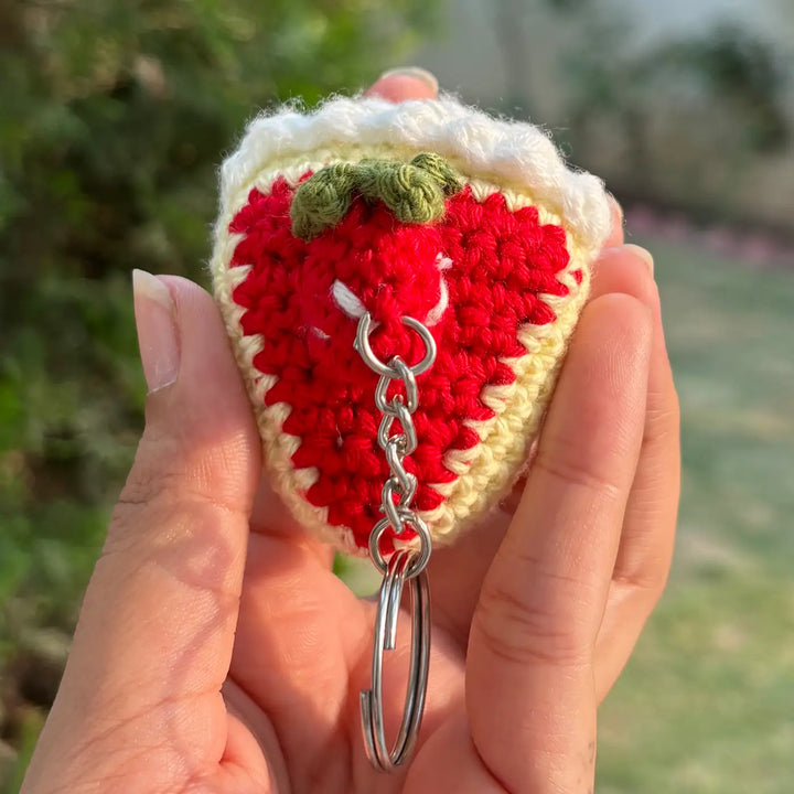 Handmade Crochet Pastry Cotton Bag Charm