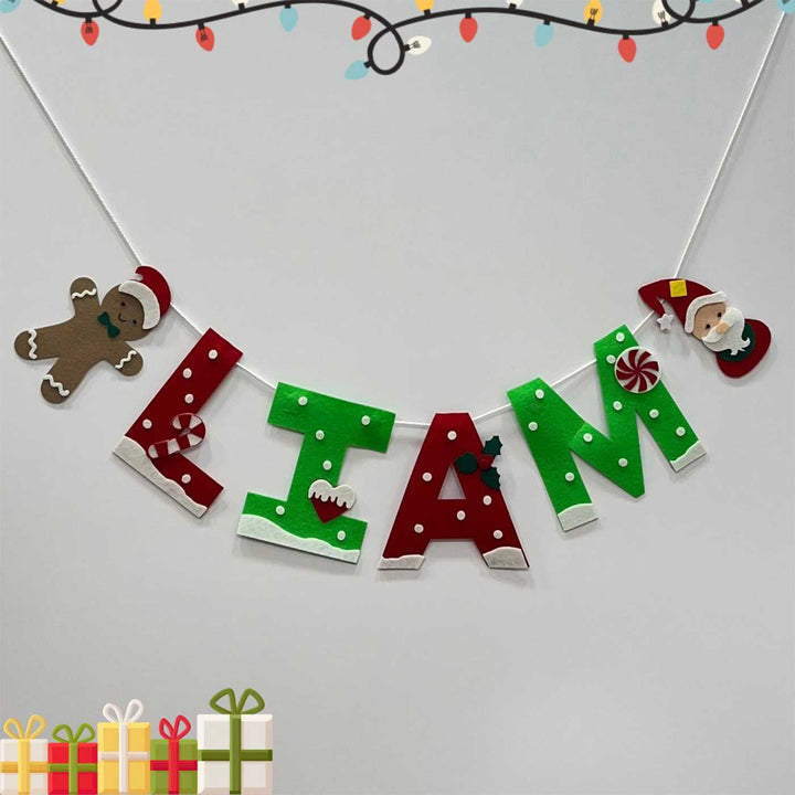 Personalized Handmade Gingerbread Wonderland Bunting