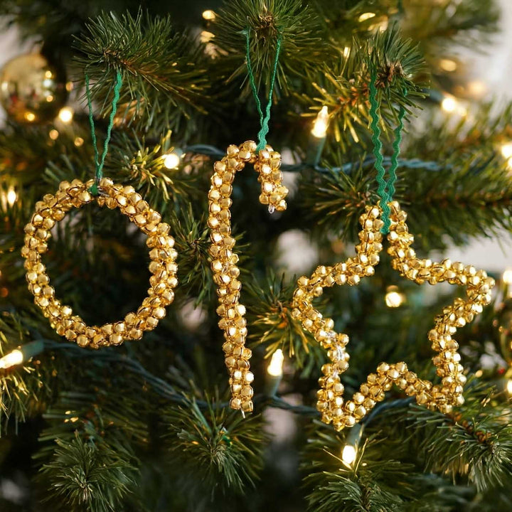 3 Pc | Ghunghroo Star Christmas Ornament