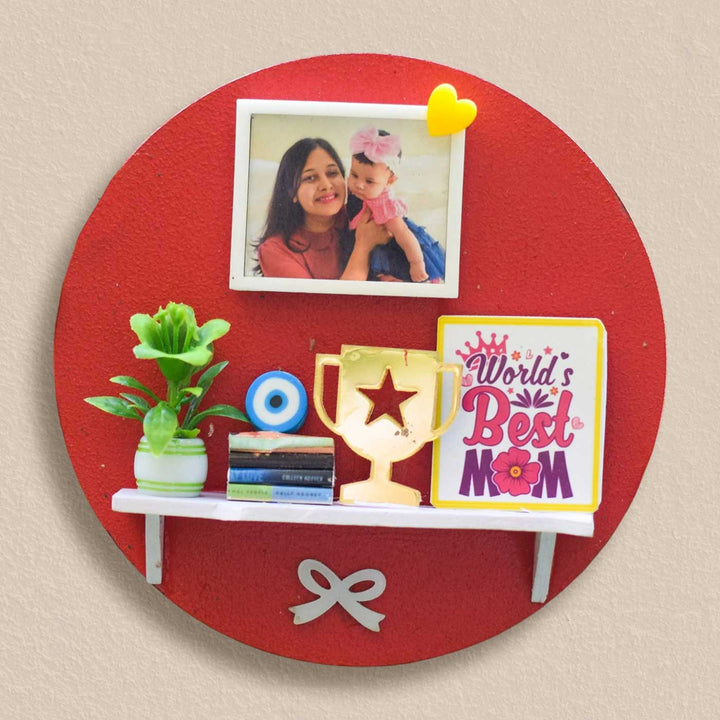 Photo Personalized Handmade Miniature Shelf MDF Decorative Plaque For Mom