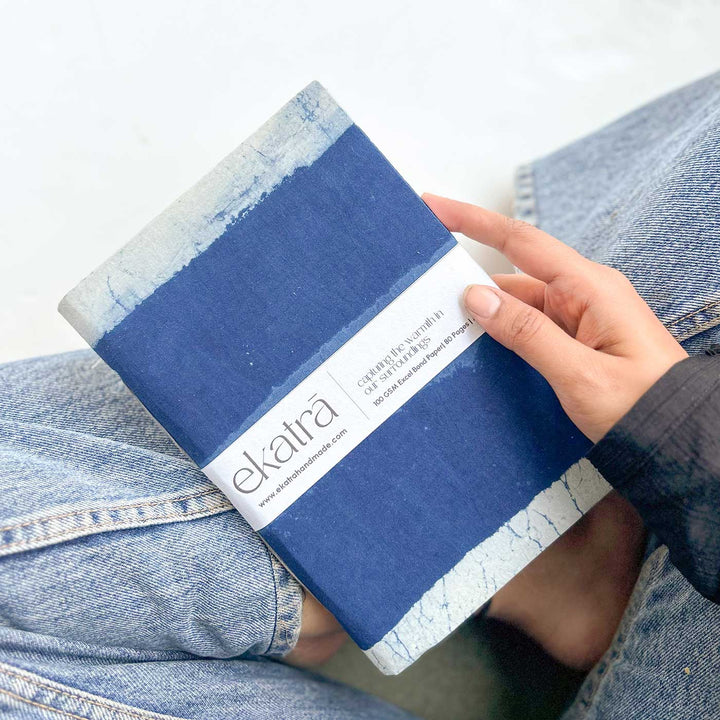 Indigo Stripes A5 Journal
