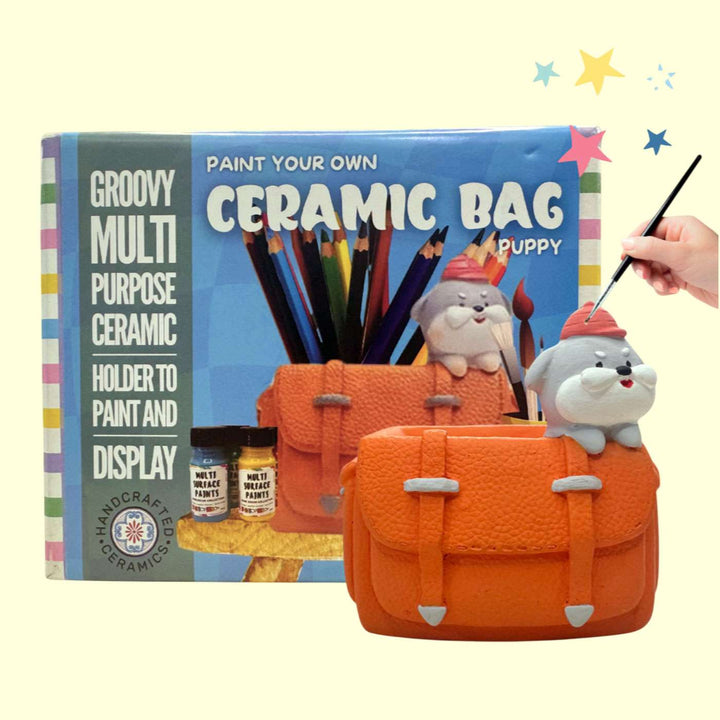Bag Shaped Puppy Theme Vase DIY Kit
