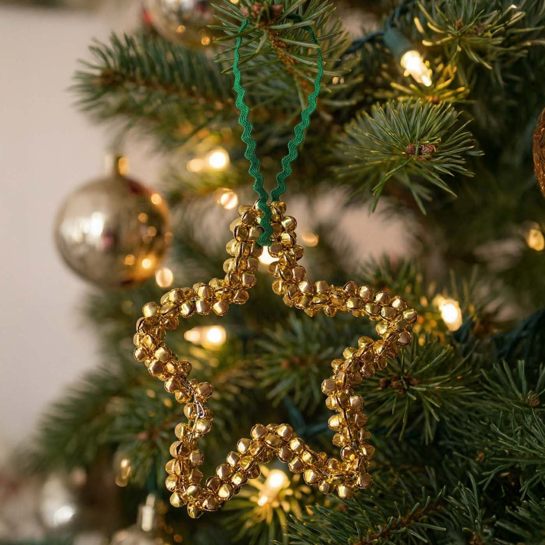 3 Pc | Ghunghroo Star Christmas Ornament