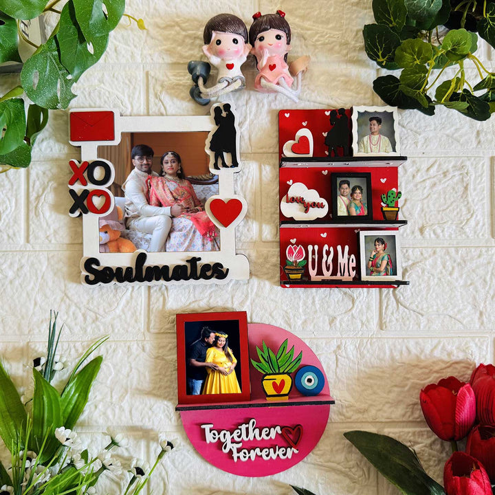 Photo Personalized Handmade You & Me MDF Wood Fridge Magnet With Stand