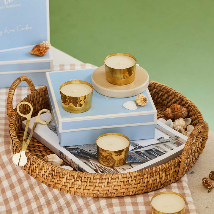 Handmade Salt & Sea Scented Candle | Set Of 4