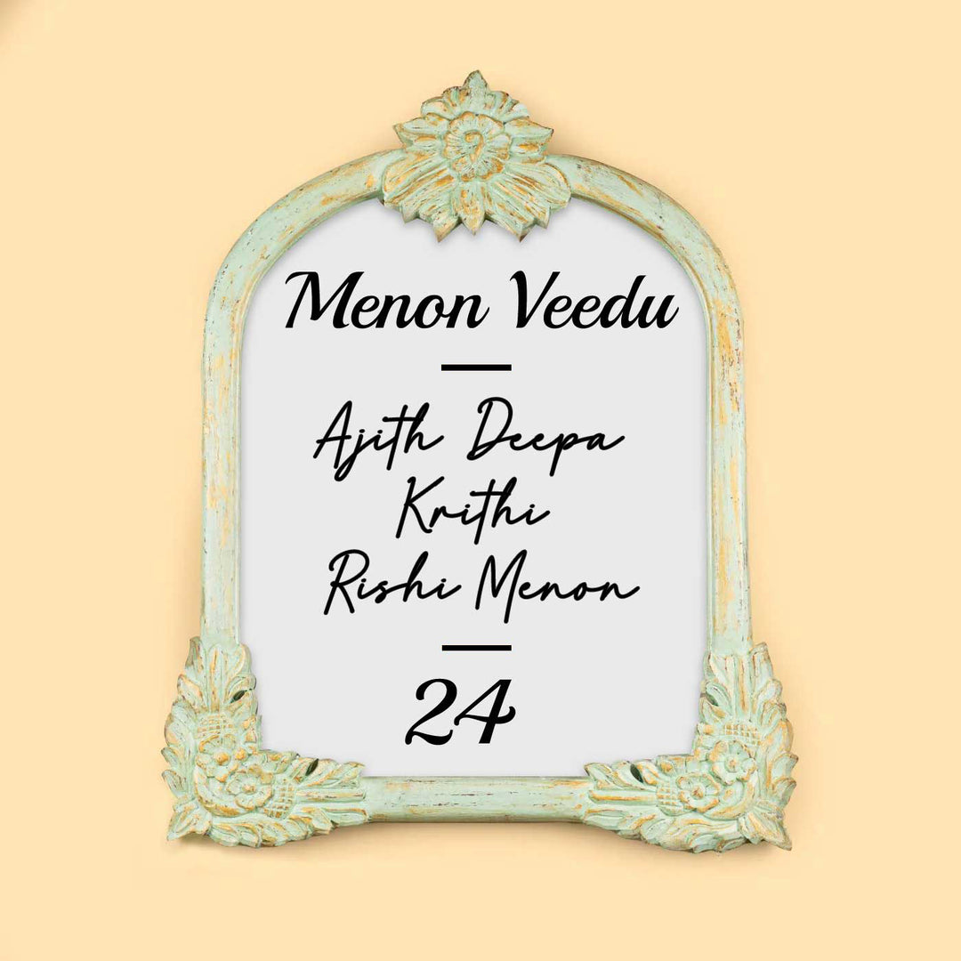 24x20 in | Victorian Vintage Teak Wood Personalized Distress Finish Pine Wood Nameplate