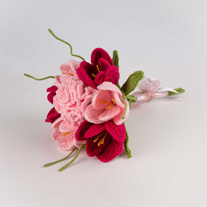 Handmade Crochet Celine's Day Bridal Bouquet | Includes Photo & Greeting Card