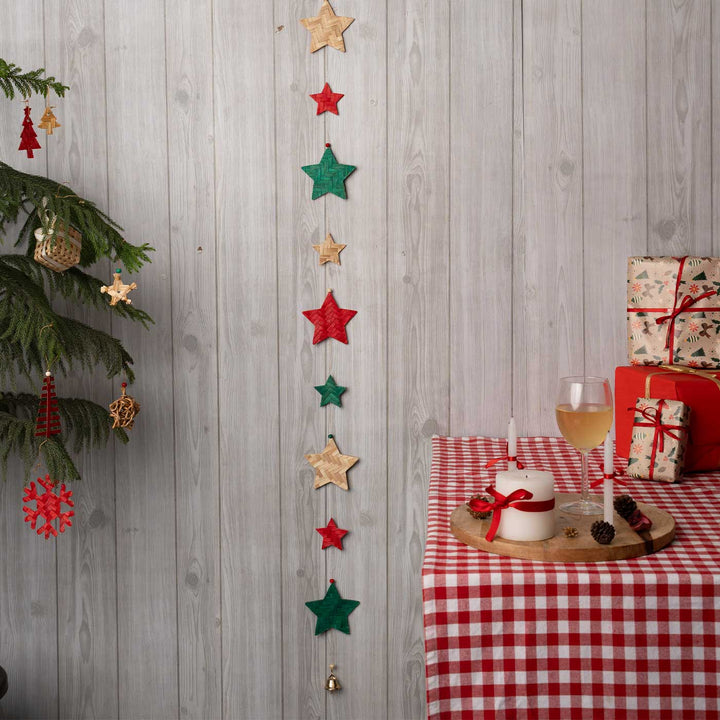 45 Inch | Handmade Bamboo Little Star Decorative Hanging