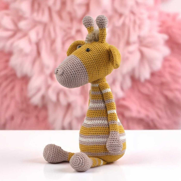 Handmade Crochet Giraffe Toy for Kids
