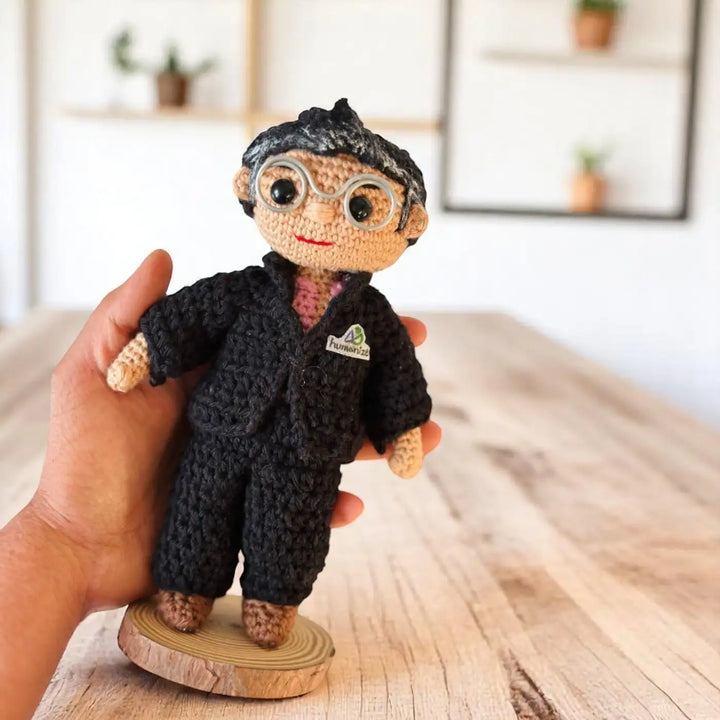 Photo Personalized Handmade Crochet Cotton Replica Doll