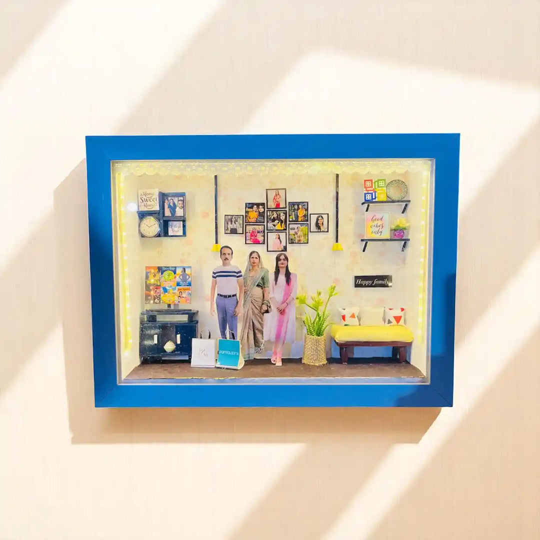 12 x 16 Inches | Photo Personalized Handmade Anniversary Theme MDF Wood Decorative Plaque With Lights