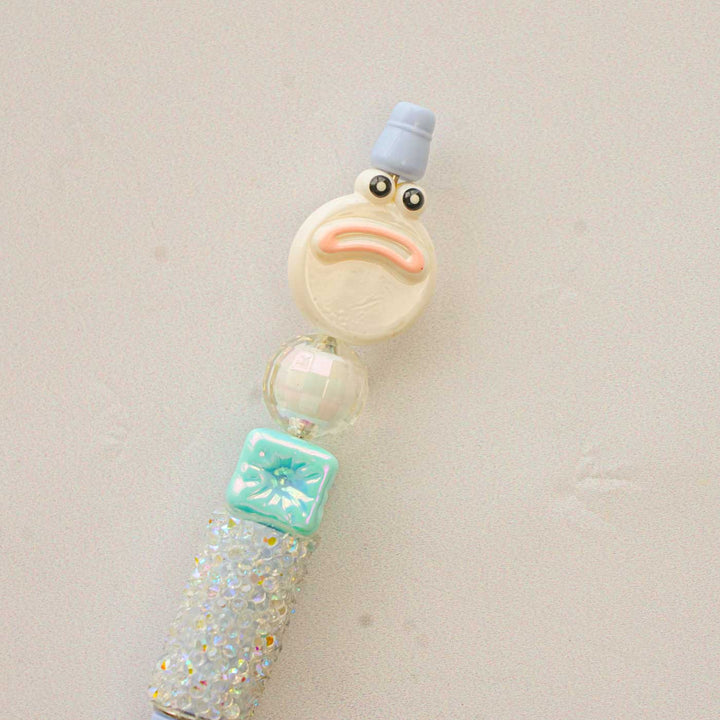 Cute Character "Yellow Frog" Topper Pen For Kids