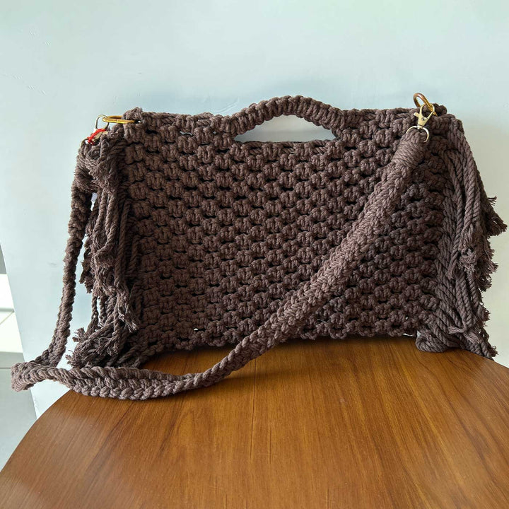 Handmade Macrame Fringe Bag