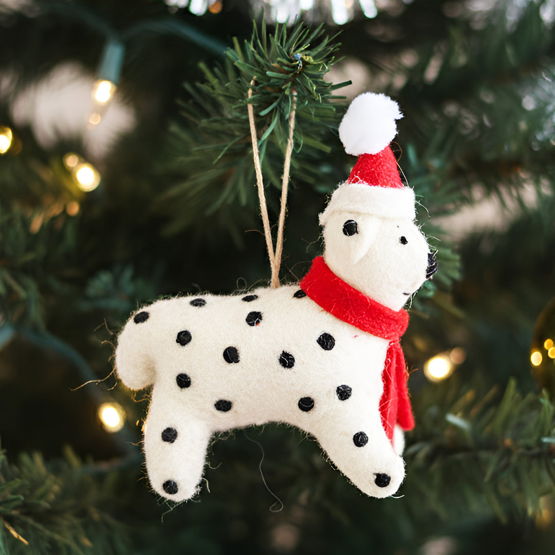 Dottie The Christmas Spottie Felt Ornament For Christmas Tree Decoration