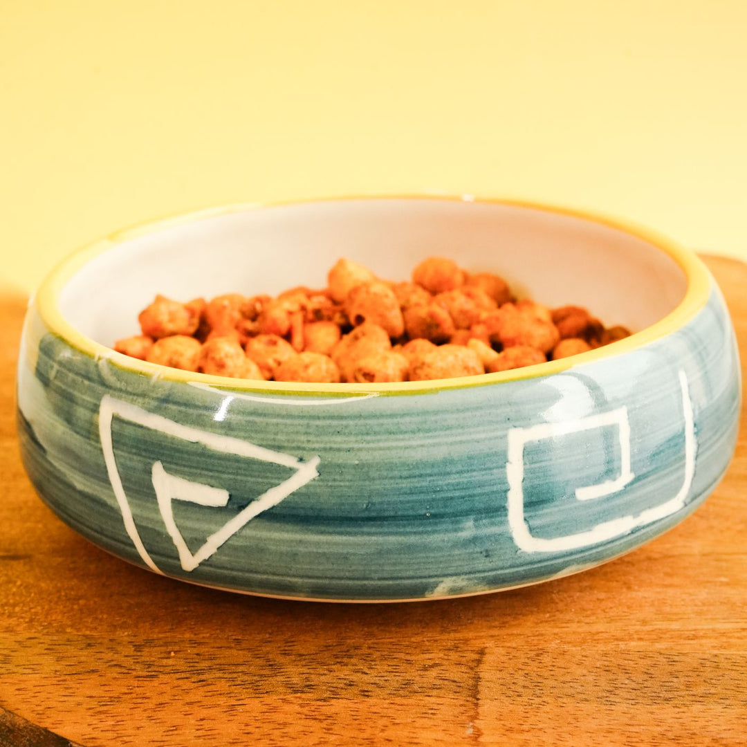 Handmade Green Ceramic Bowl