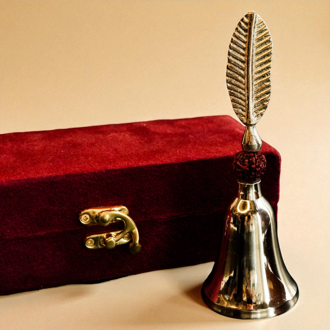 Silver Plated Rudra Prayer Bell Packed in Gift Box