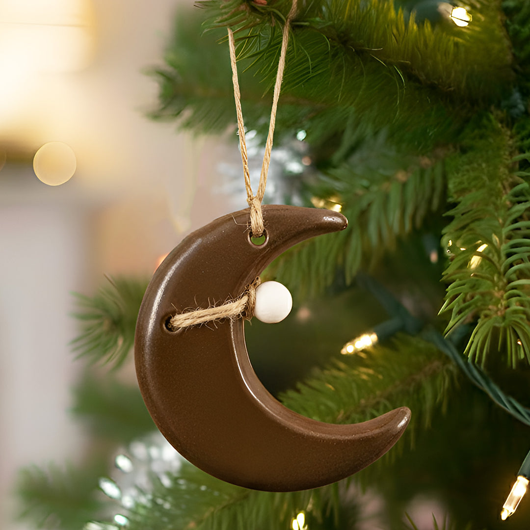 Handmade Midnight Whimsy Ceramic Ornament For Christmas Tree Decoration